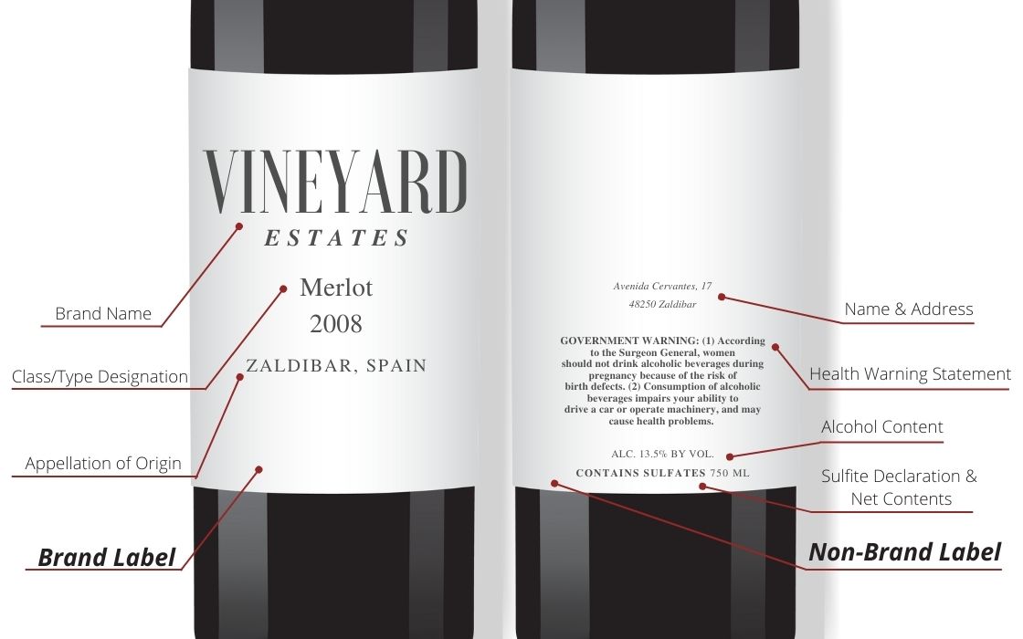 Labeling Wine Bottles Required Vs Optional Info BR Printers