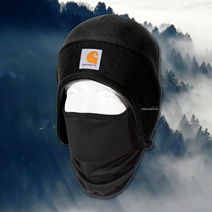 Holiday gift beanies, two in one face mask and hat beanies promotional product for employees, clients, and prospects.