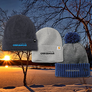 Holiday gift beanies, name brand beanies promotional product for employees, clients, and prospects.